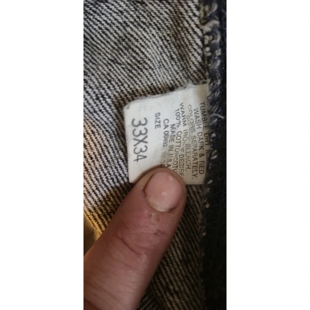Vintage Lee Jeans 33x34 – USA Made – Acid Wash Denim –‎ Classic Fit